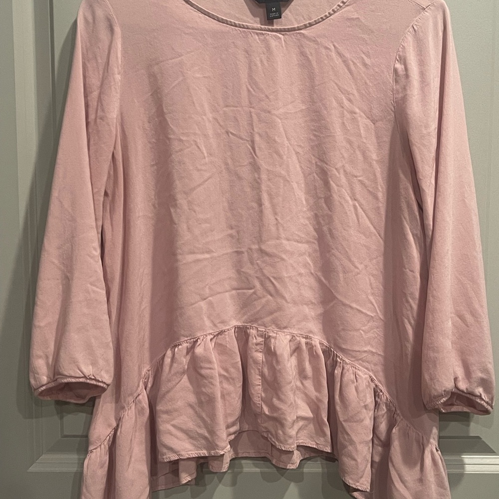 Light Pink 3/4 Sleeve Blouse